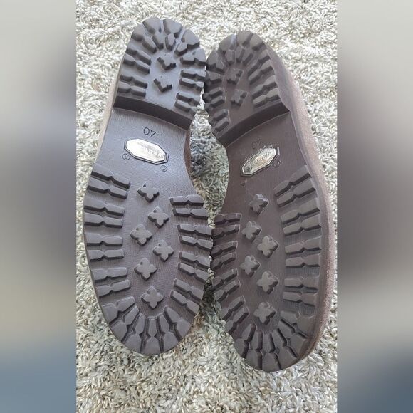 Unutzer Chocolate Brown Suede Italian Loafers - Picture 4 of 6